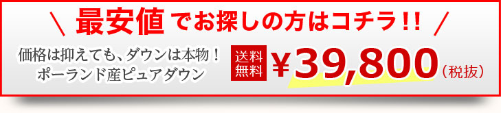 羽毛布団の選び方 当店最安値商品