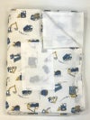 【掛け布団+カバー】お昼寝布団 はたらく車ホワイト
