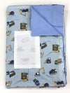 【掛け布団+カバー】お昼寝布団 男の子柄 はたらく車みずいろ