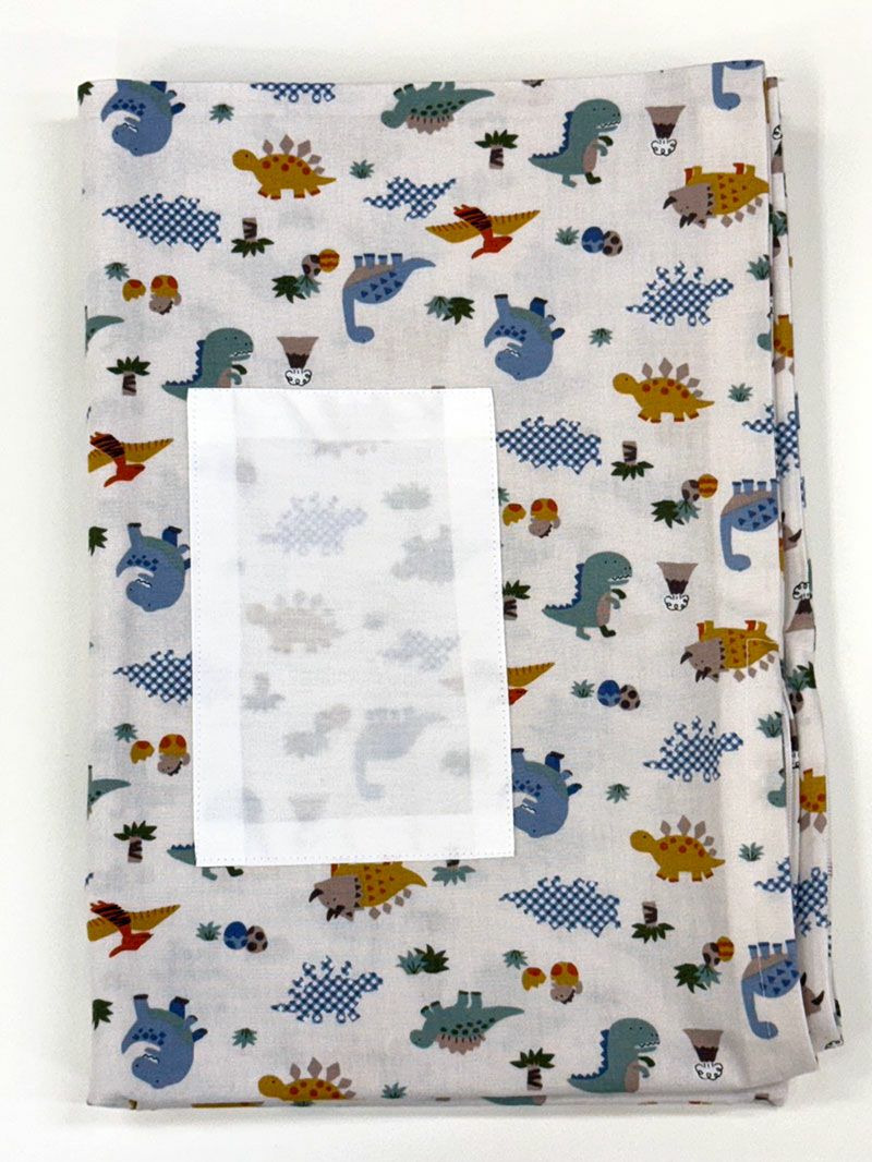 【敷き布団+カバー+バッグ】お昼寝布団 恐竜ホワイト
