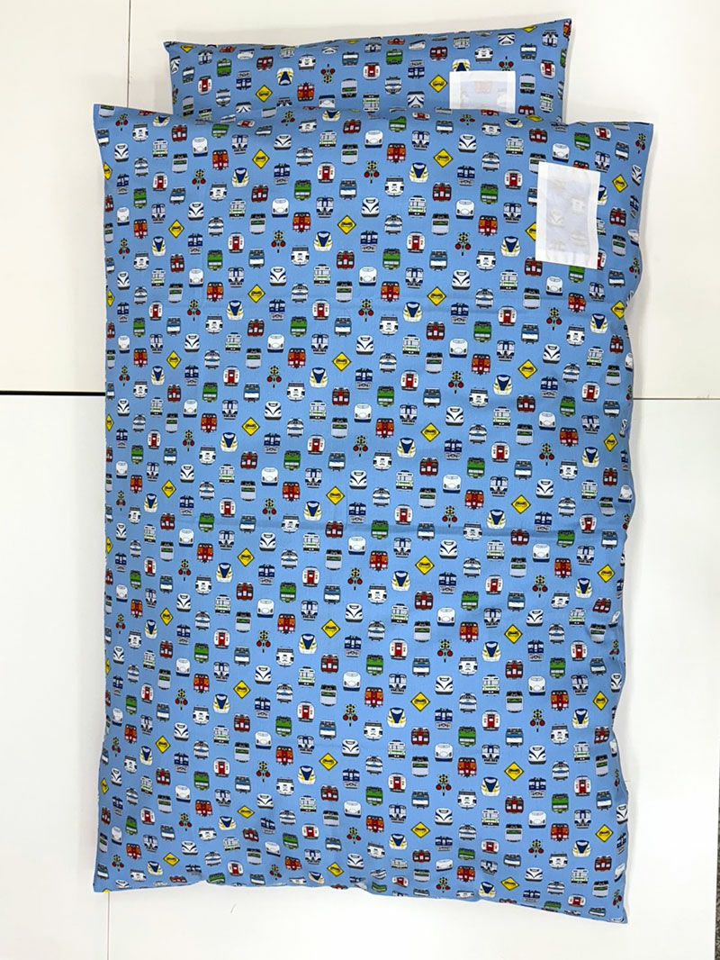 【お昼寝布団セット】 保育園幼稚園お昼寝用 電車フェイス