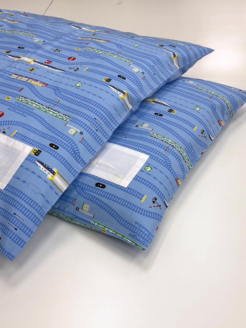 【お昼寝布団セット】 保育園幼稚園お昼寝用 電車レール