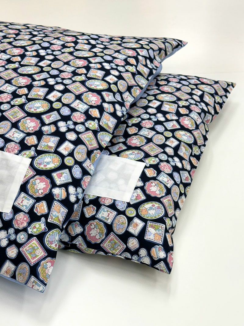 【お昼寝布団セット】 保育園幼稚園お昼寝用 ファンシーアニマル黒